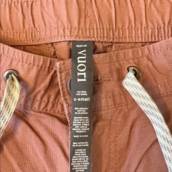 Vuori Ripstop Pants Light Terracotta Performance Joggers Women’s Size XS - Picture 5 of 12